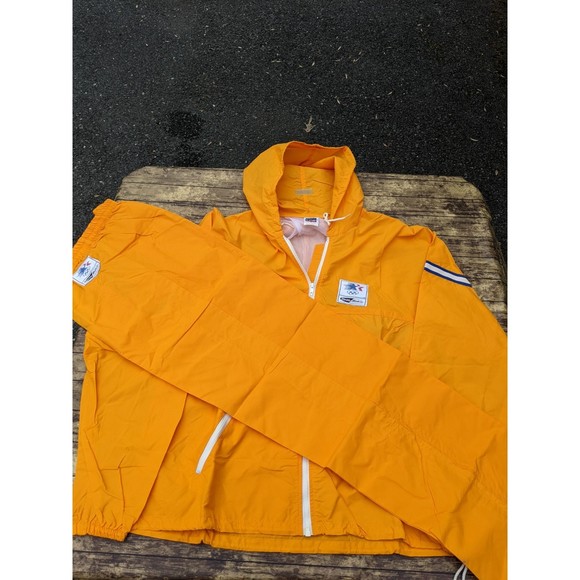 Vintage Levi's 1980 M&M Mars L.A. Olympic Orange Full Track Suit Windbreaker L